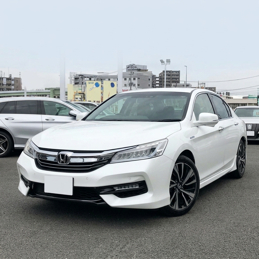 2019 Honda Accord Hybrid EX – 2.0L i-MMD Sports Hybrid | 143 HP | Honda SENSING Suite | Only 60k km | White Premium Executive Luxury Sedan