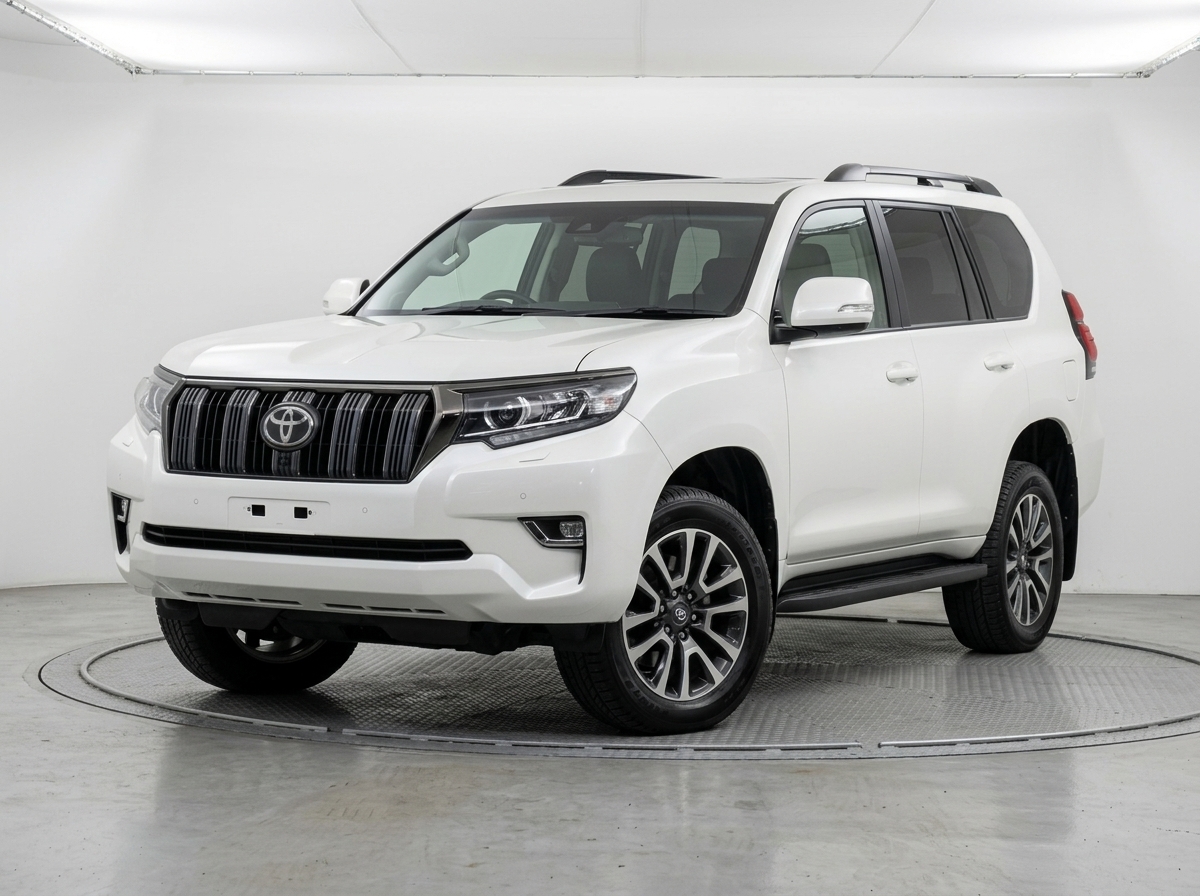 2023 Toyota Land Cruiser Prado 2.8L Turbo Diesel 4WD Automatic – Pearl White (46,700 km) TX L Package
