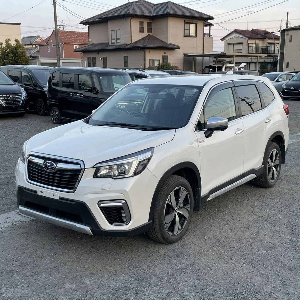 2019 Subaru Forester Advance e-Boxer Hybrid – 2.0L Symmetrical AWD | Only 60k km | EyeSight Safety | Symmetrical 4WD | Crystal Pearl White Adventure SUV